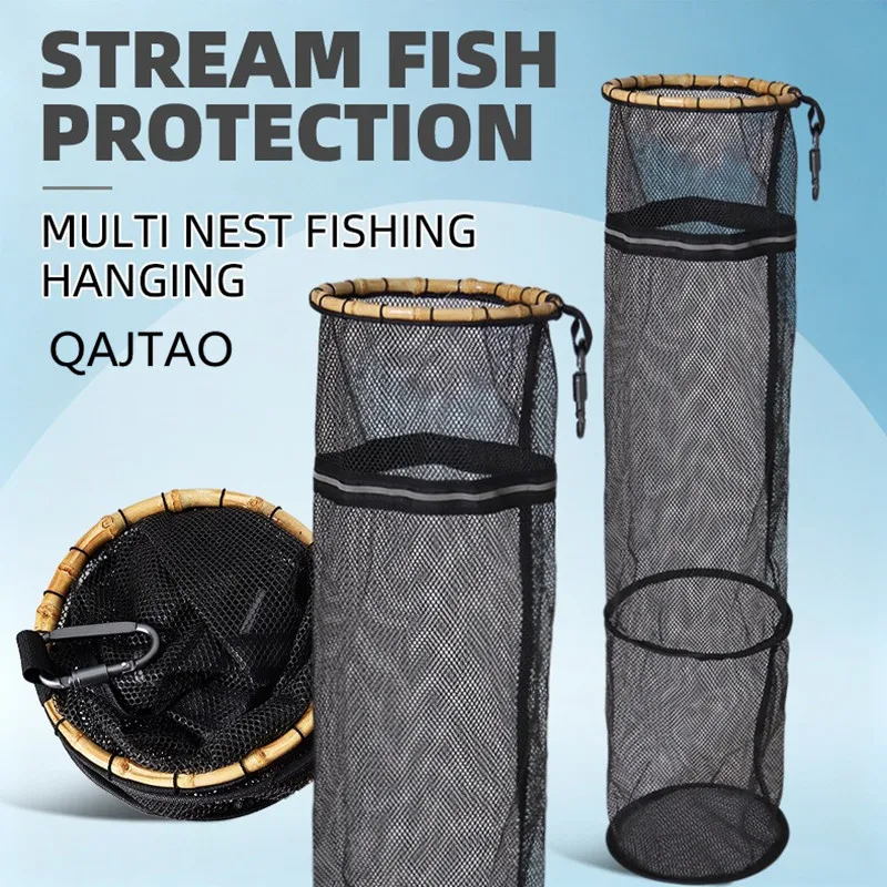 Red de pesca QAJTAO de malla pequeña para proteger peces - imagen 2