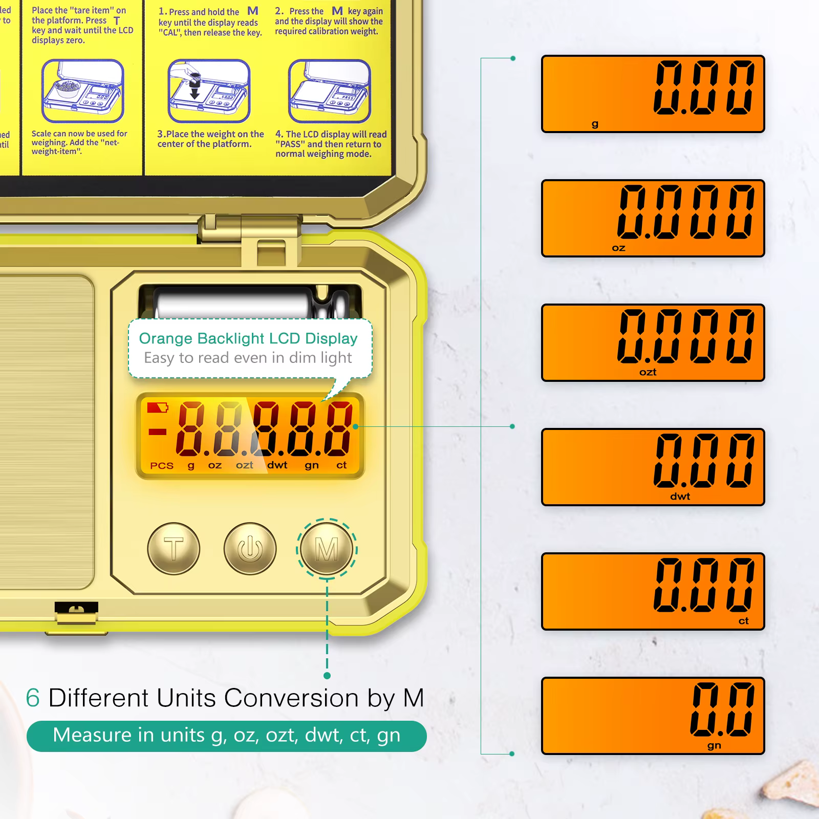 Báscula digital de precisión 0,01 g para joyería – 200 g portátil - imagen 2