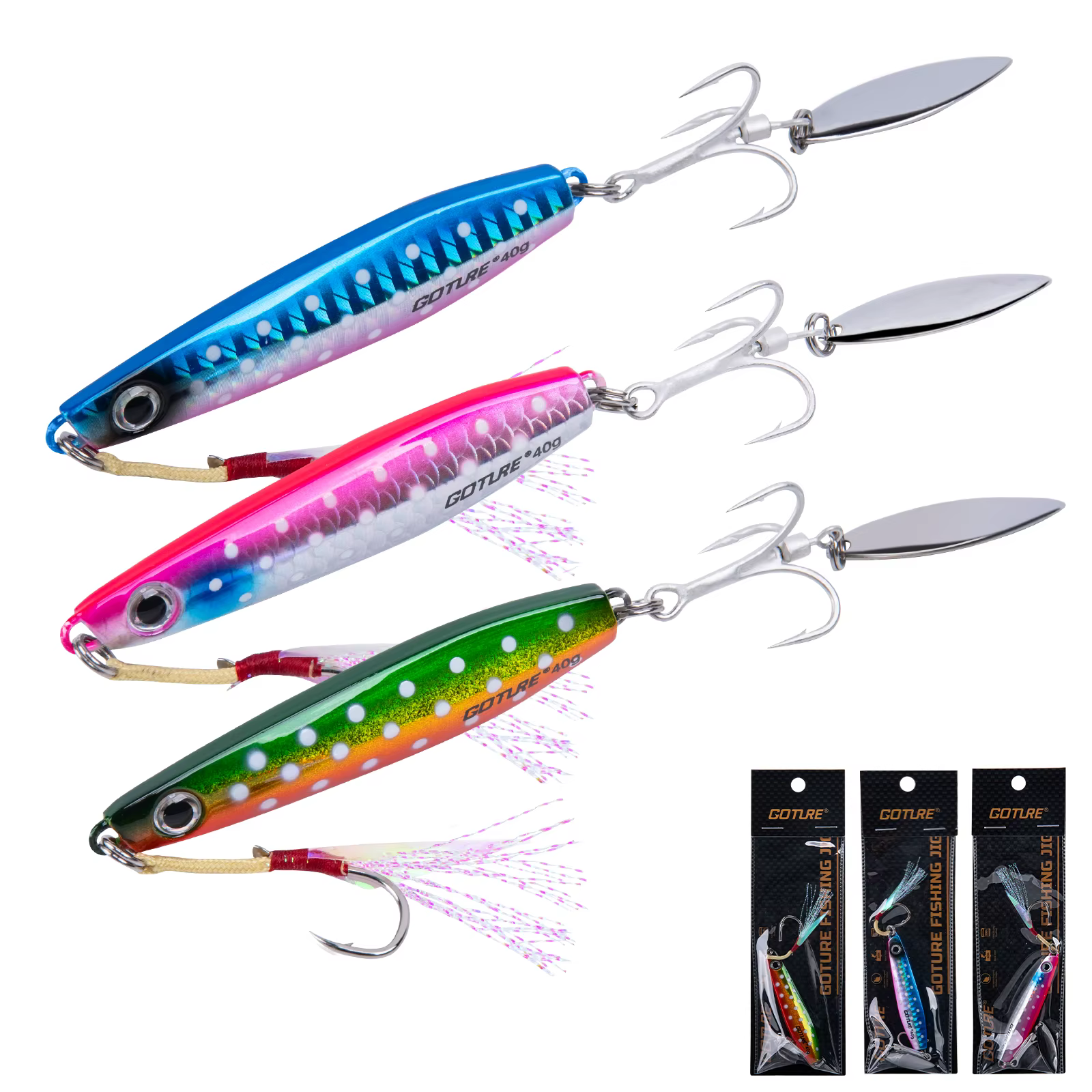 Goture señuelo de metal para lubina – pesca a arrastre costera
