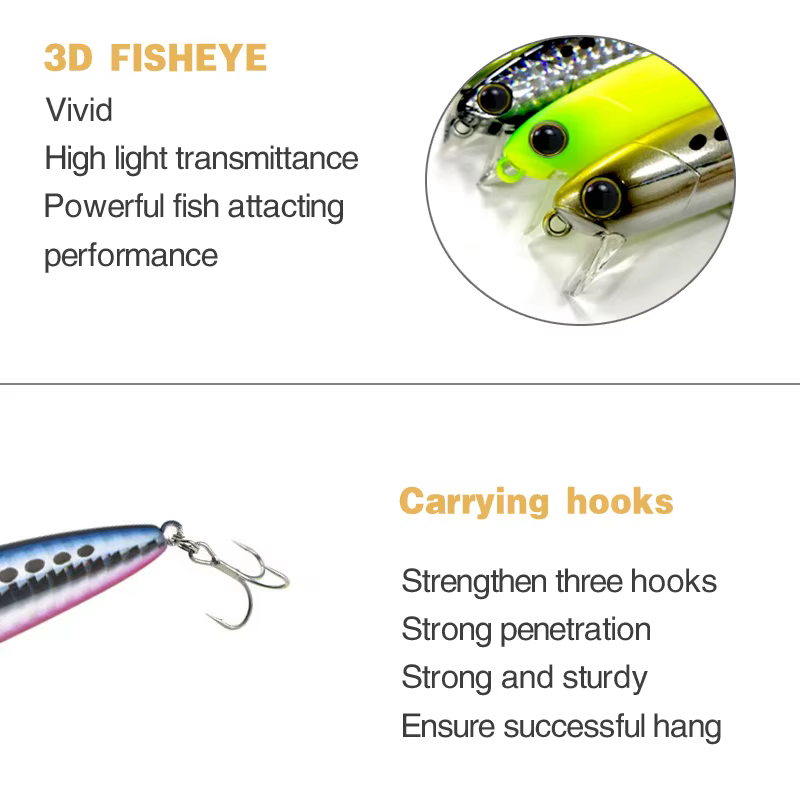 Pack de señuelos Zinkende Minnow 80mm