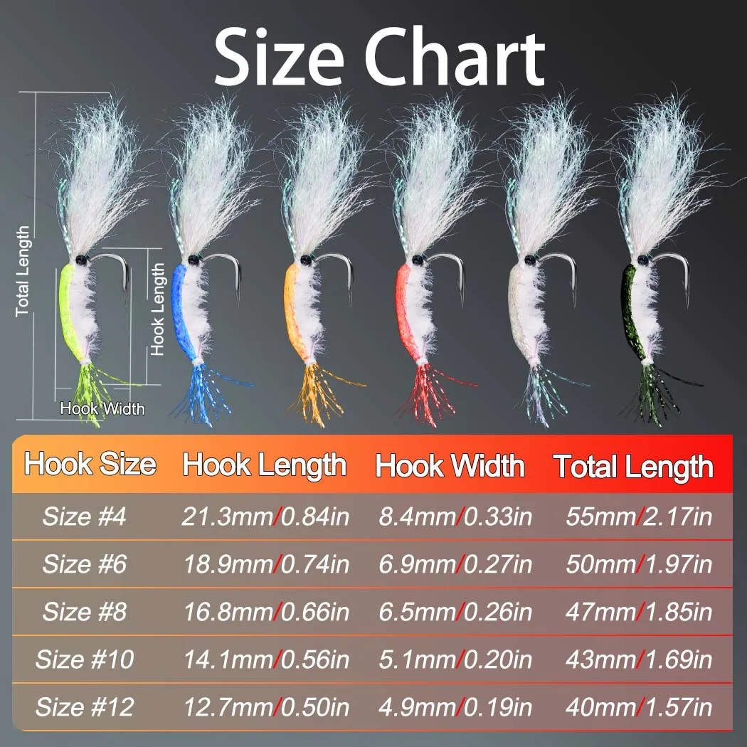Crystal Flash Seda de camarones para pesca con mosca y lubina - imagen 3