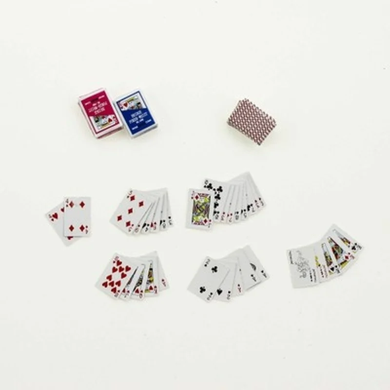 Casitas de muñecas con cartas de póker – Decoración kawaii para coleccionismo - imagen 3