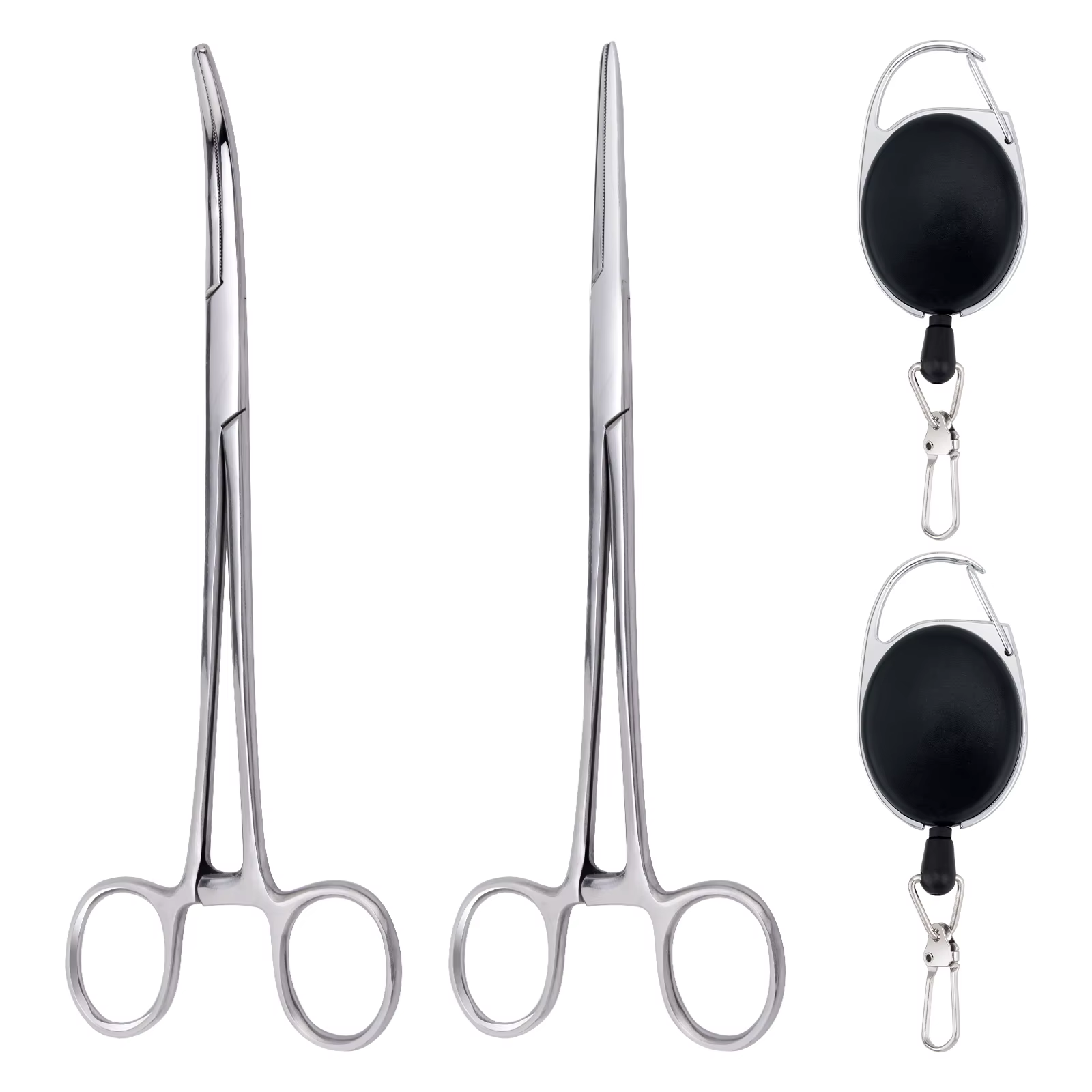 Kit removedor anzuelos alicates acero pesca con cordón retráctil - imagen 4