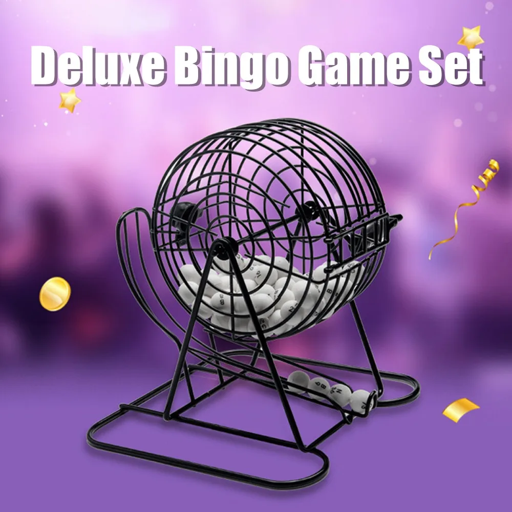 Máquina de bingo portátil con manivela y lotería de sorteo - imagen 4