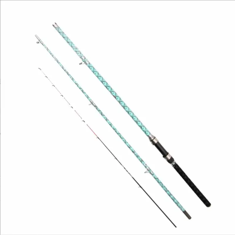 Caña pesca alta mar ZZ352 2.4m/2.7m puntas fibra vidrio y semititanio