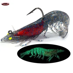 TAKEDO LD05 señuelo camarón lastrado con cuerpo segmentado TPR y UV