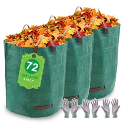 Bolsa reutilizable plegable de PP impermeable con asas reforzadas