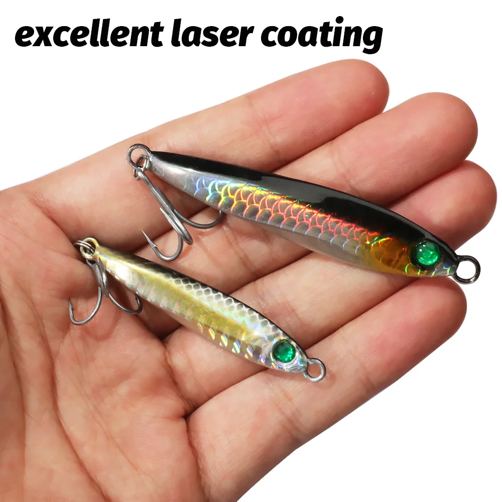 Spinner Popper metálico – Señuelo de arrastre con plumas y triples - imagen 2