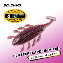 Soloking Señuelo blando UV 8,3 cm - elasticidad para lubina y lucio
