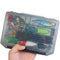 Kit de señuelos FREE FISHER: vinilos, duros y anzuelos giratorios