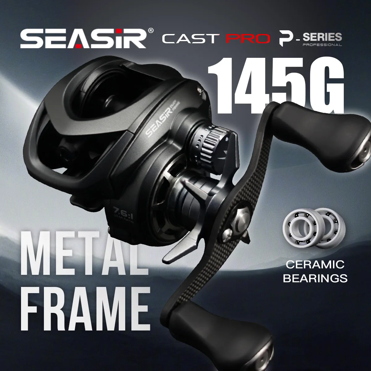 Carrete Baitcasting Seasir P-Series Cast Pro – Ultraligero BFS - imagen 3