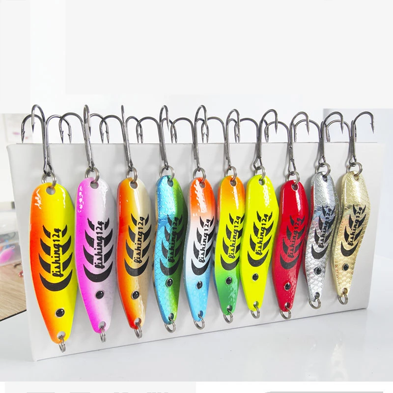 Señuelo de pesca trucha cuchara giratoria metal