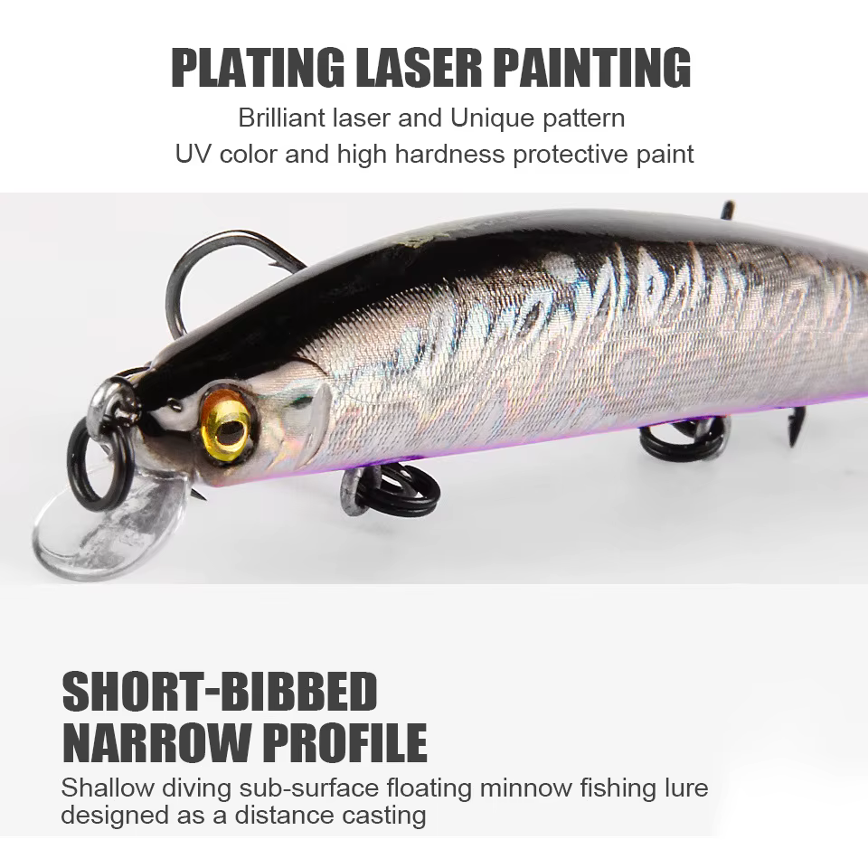 Bearking Minnow 12cm – Señuelo duro para lubina y lucio con triples - imagen 2