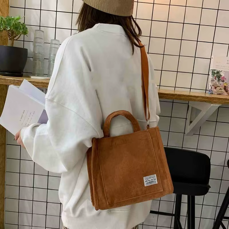 Bolso de pesca Retro Vintage pana lona algodón cremallera - imagen 5