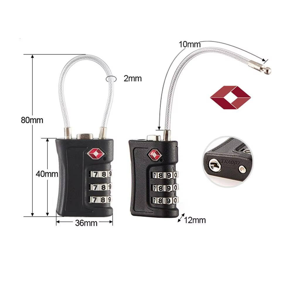 Candado TSA para maleta con combinación de viaje - imagen 4