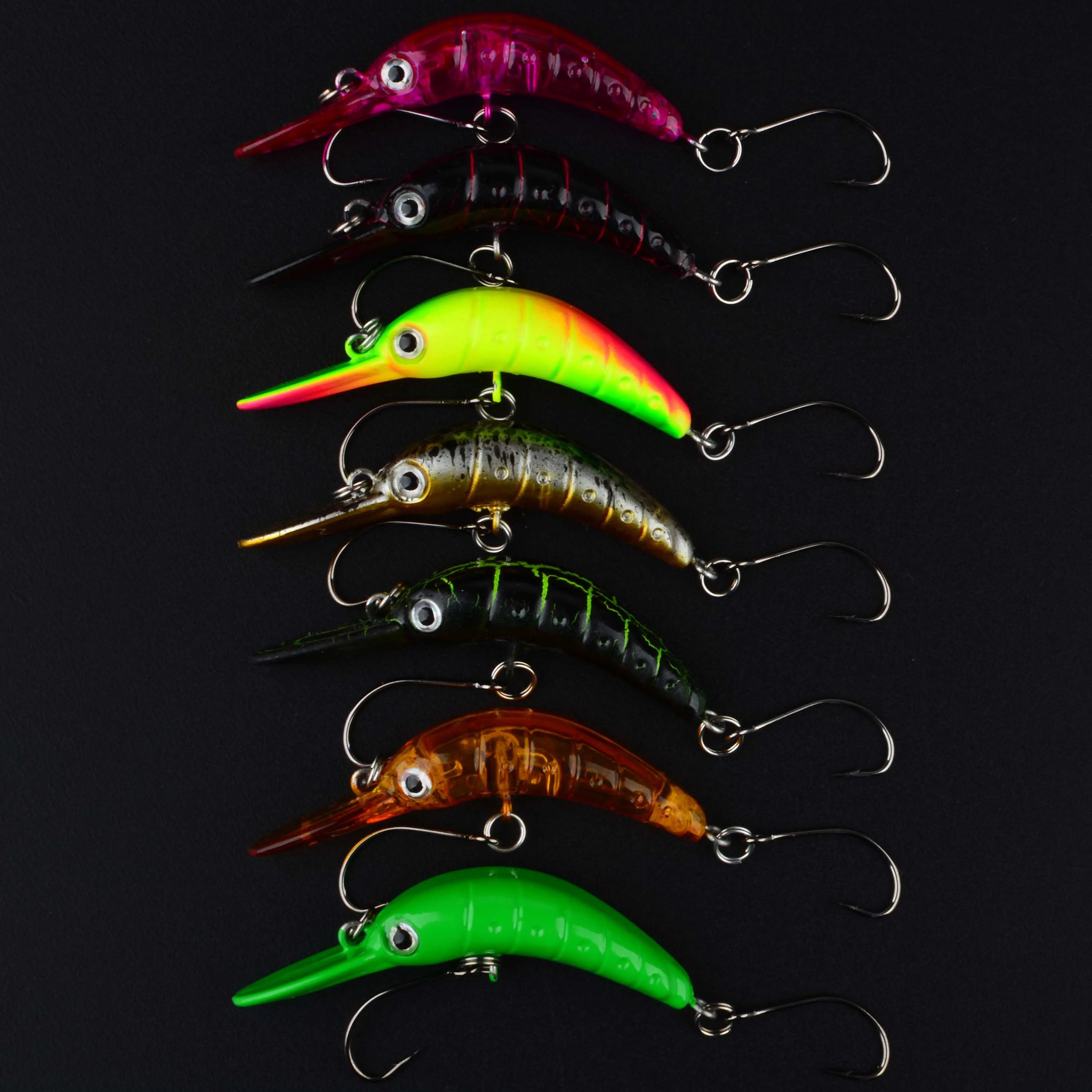 Mini Crankbait flotante – Señuelo artificial para trucha, lucio lubina - imagen 5