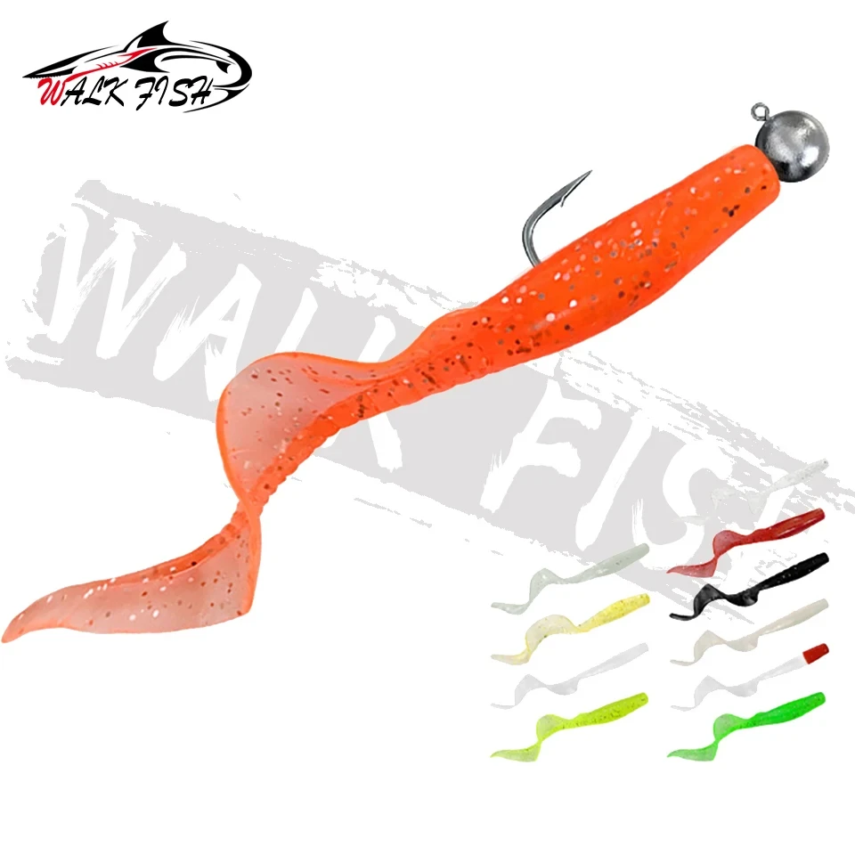 Walk Fish Spinpoler Señuelo blando de silicona realista para lucio - imagen 3