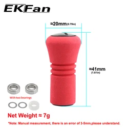 EKFan Perilla de carrete EVA mango para spinning y baitcasting DIY