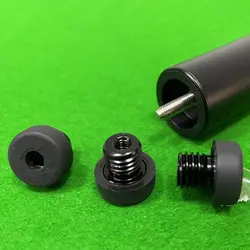 Protector de taco de billar con tapón inferior y tornillo trasero