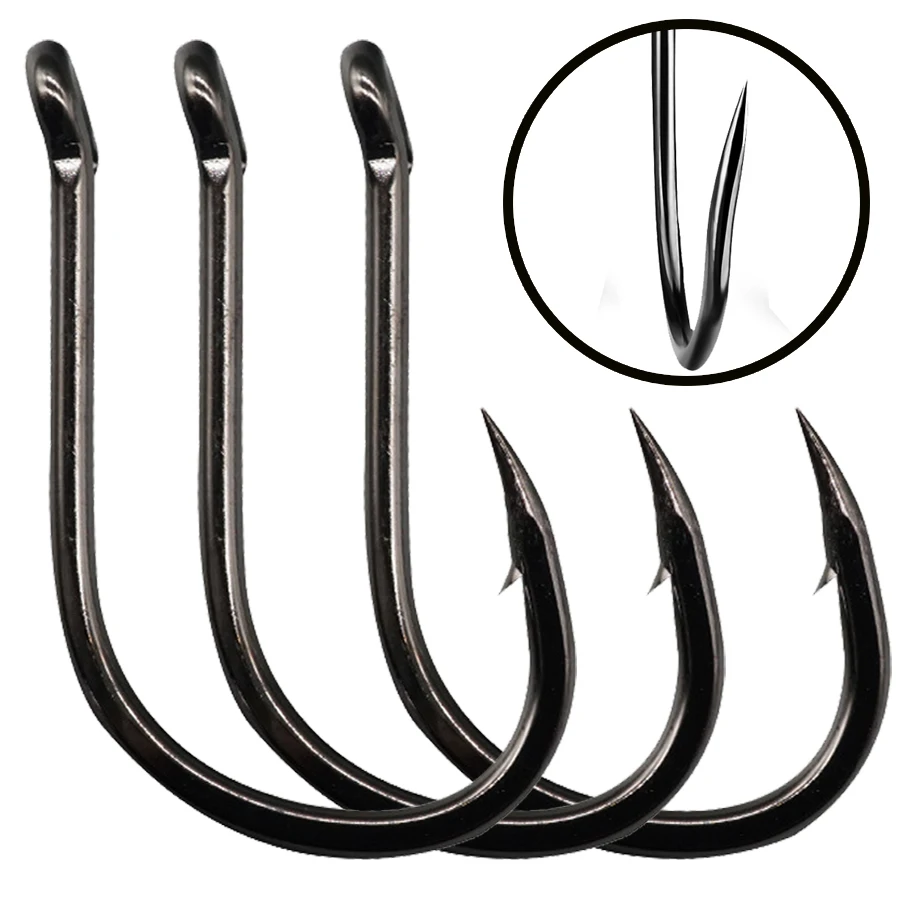 Anzuelos Circle para agua salada con púas – Para black bass y salmón - imagen 4