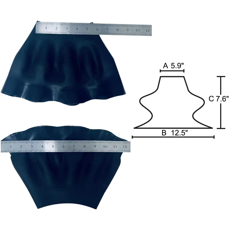 Bellows Sellado de cuello látex para traje seco recortable repuesto - imagen 2