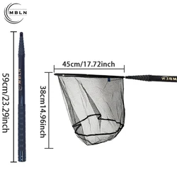 MBLN Sacadera telescópica de fibra de carbono con red plegable