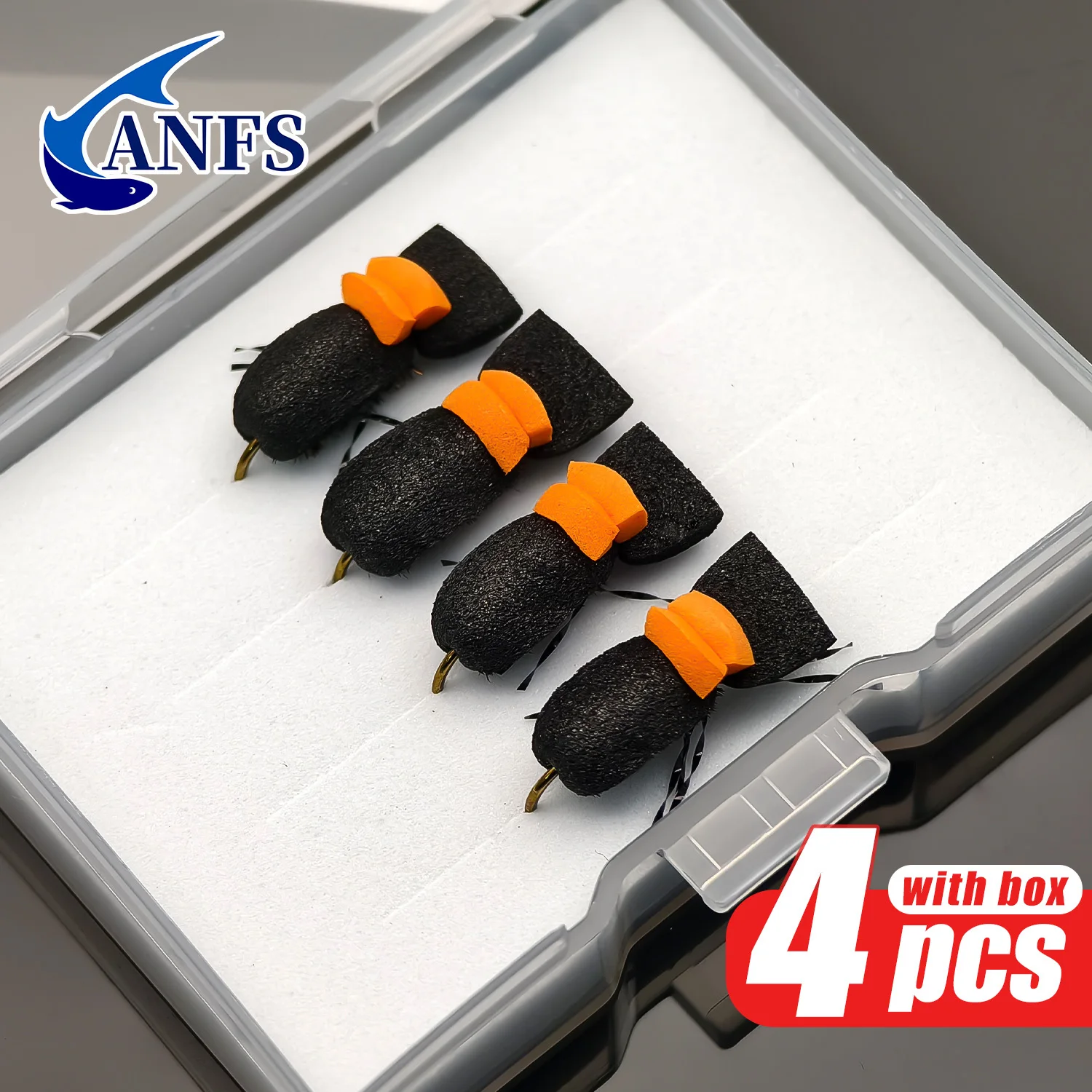 ANFS Foam Beetle – Mosca terrestre tipo beetle para trucha - imagen 2