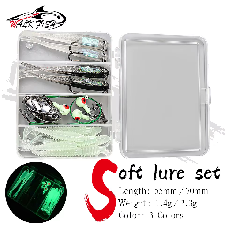 Cebo Swimbait Cola de Paleta Walk Fish con anzuelo integrado