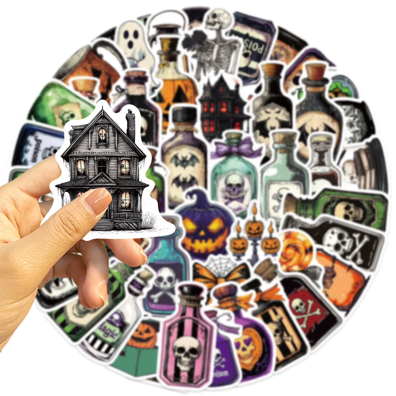 Pegatinas Halloween Poción Mágica Grafiti Impermeable Dibujos Animados - imagen 5