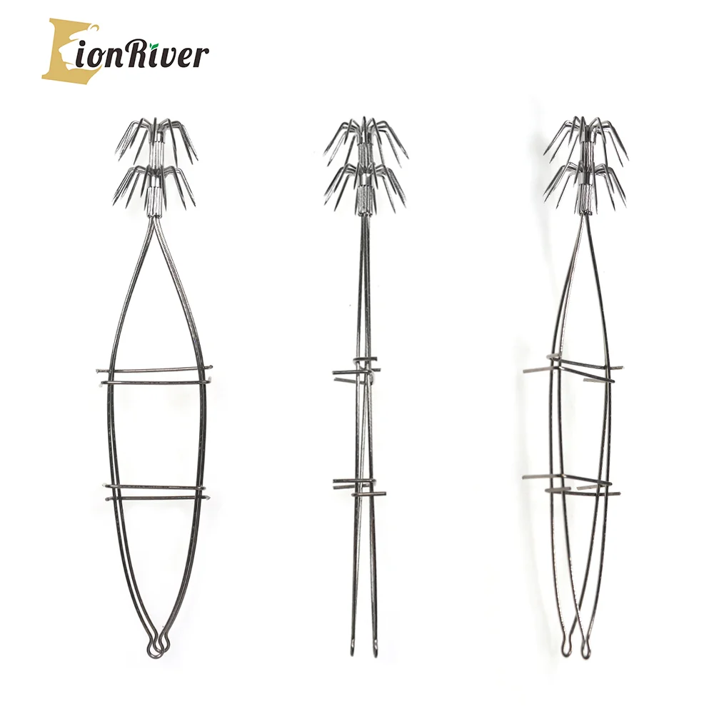 Anzuelo de acero inoxidable de plantilla luminosa, ideal para montaje propio