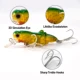 Señuelo crankbait topwater saltamontes insecto con triple gancho - imagen 5