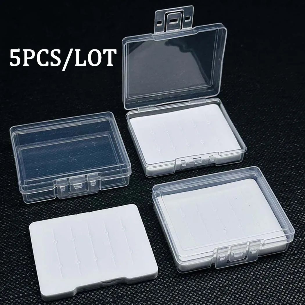 Caja transparente para accesorios de pesca con mosca