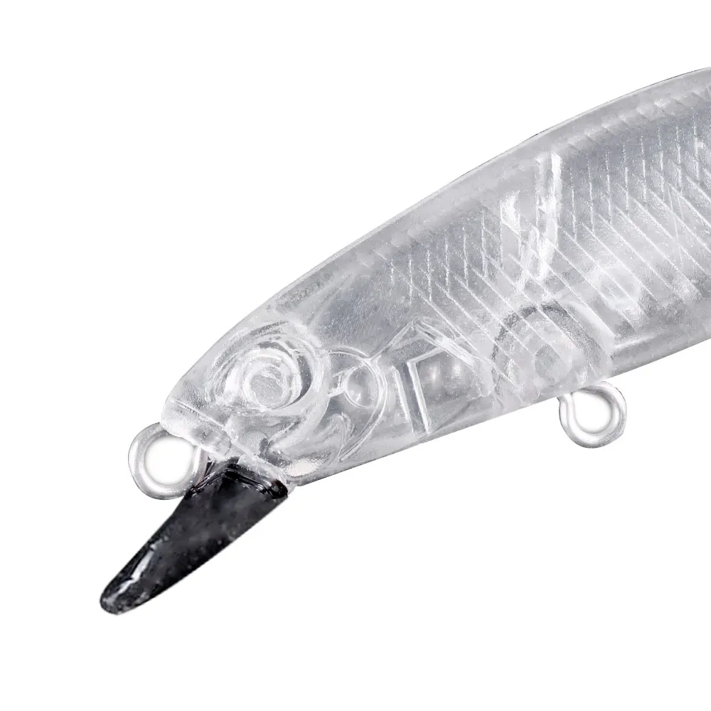 Señuelo Minnow jerkbait wobbler de cebo duro transparente sin pintar - imagen 3