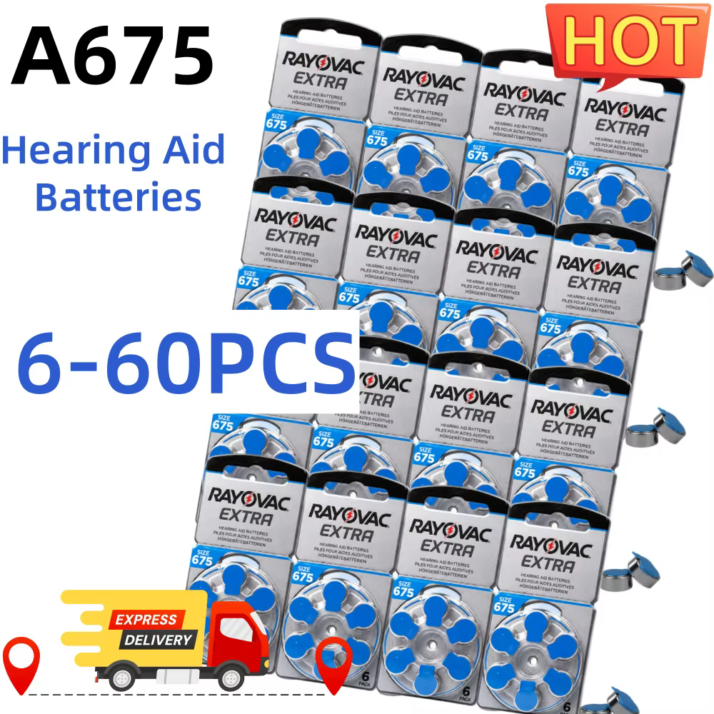 Pilas 675 PR44 sin mercurio para audífonos – Tamaño A675 - imagen 2