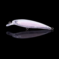 Hanlin Señuelos minnow plástico duro – Holográfico flotante blanco