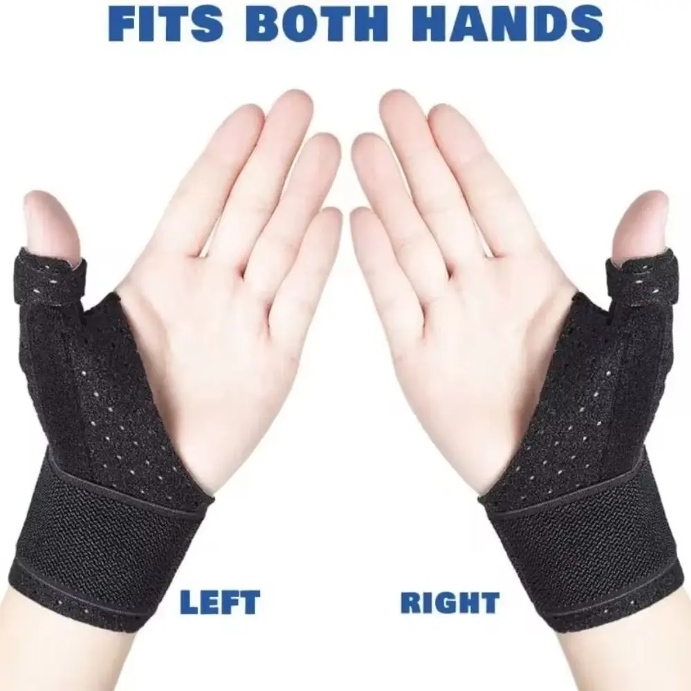 Soporte de muñeca SBR ajustable negro con soporte de pulgar - imagen 2