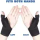 Soporte de muñeca SBR ajustable negro con soporte de pulgar - imagen 2