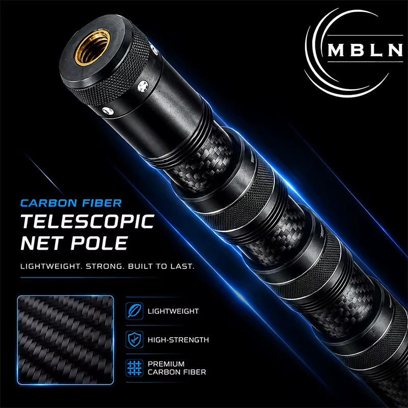Red de Piso Telescópica de Fibra de Carbono – 364 cm, Agarre Antideslizante - imagen 5
