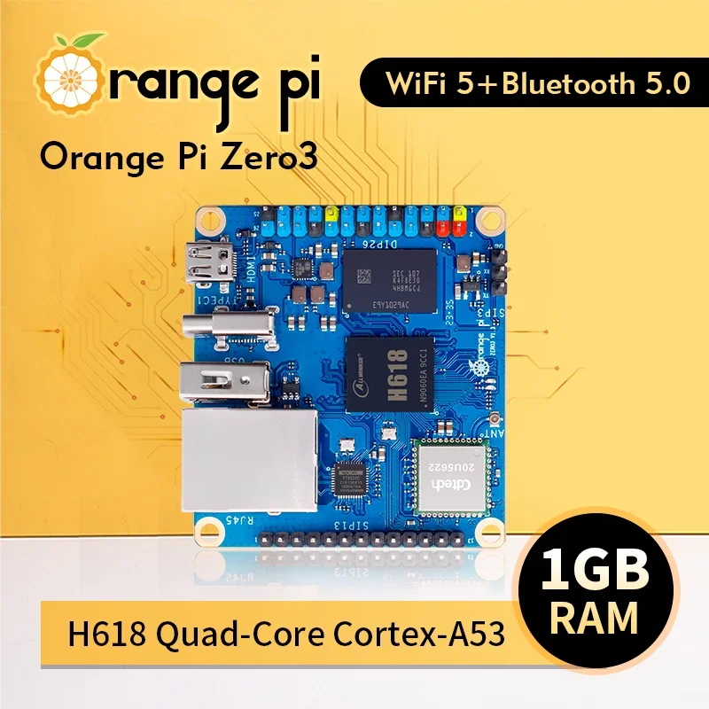Placa de desarrollo Orange Pi Zero 3 con WiFi y Bluetooth - imagen 3