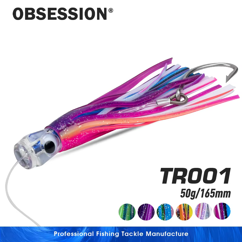 OBSESSION TR001 Señuelo de Pulpo Suave - Cebo Arrastre Silicona