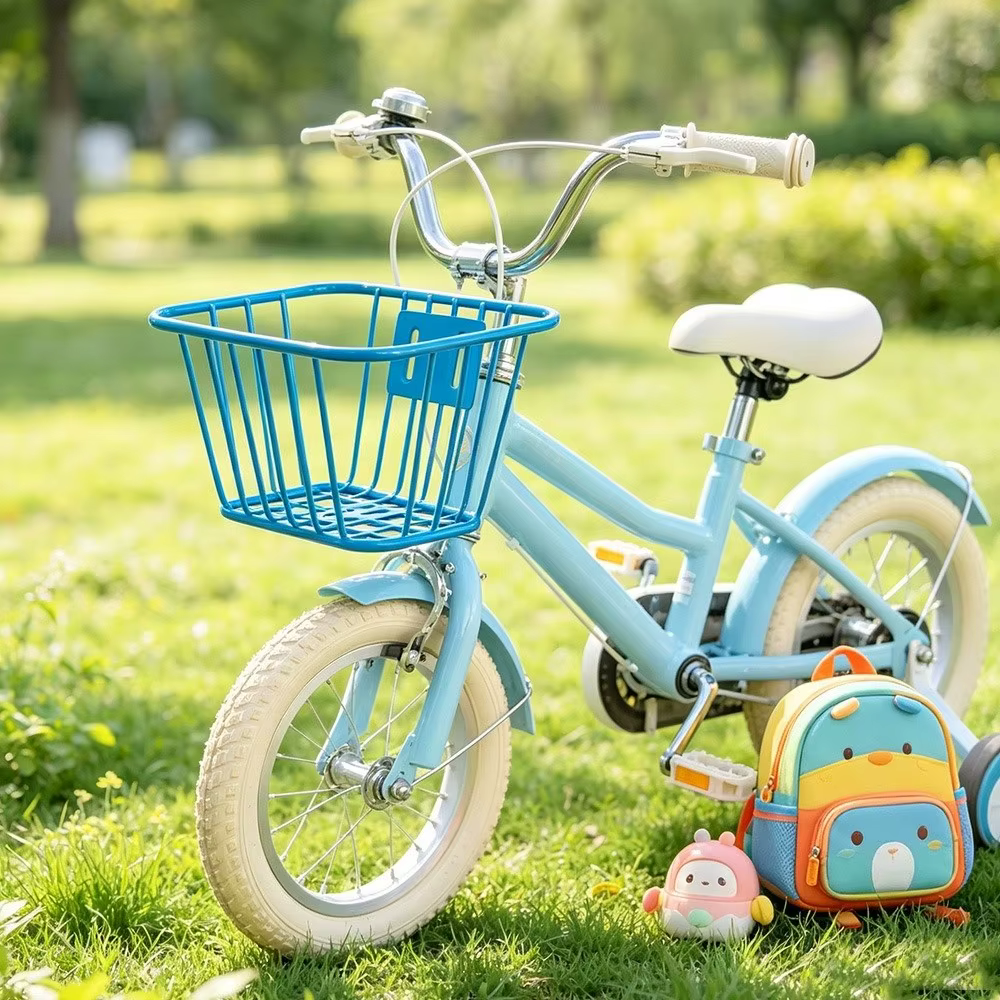 Cesta delantera fija de metal para bici de montaña – ajustable - imagen 3