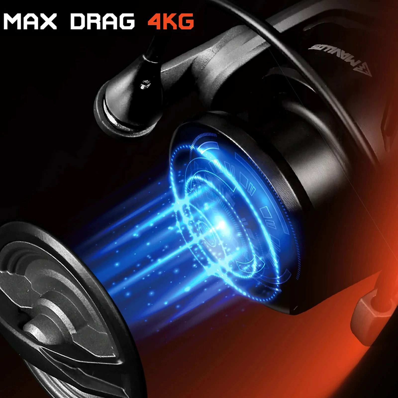 Carrete giratorio Mavllos S2 800S – Fibra de carbono ultraligero - imagen 2