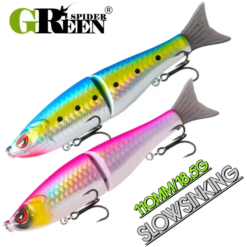 GREENSPIDER Swimbait Wobbler lento Junta S – Señuelo vinilo pesca - imagen 3