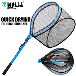 Red de aterrizaje plegable ultraligera portátil para pesca con mosca