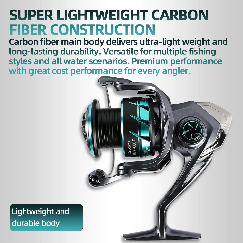 Carrete giratorio ultraligero MIFINE CARBONEX salada y dulce - imagen 4
