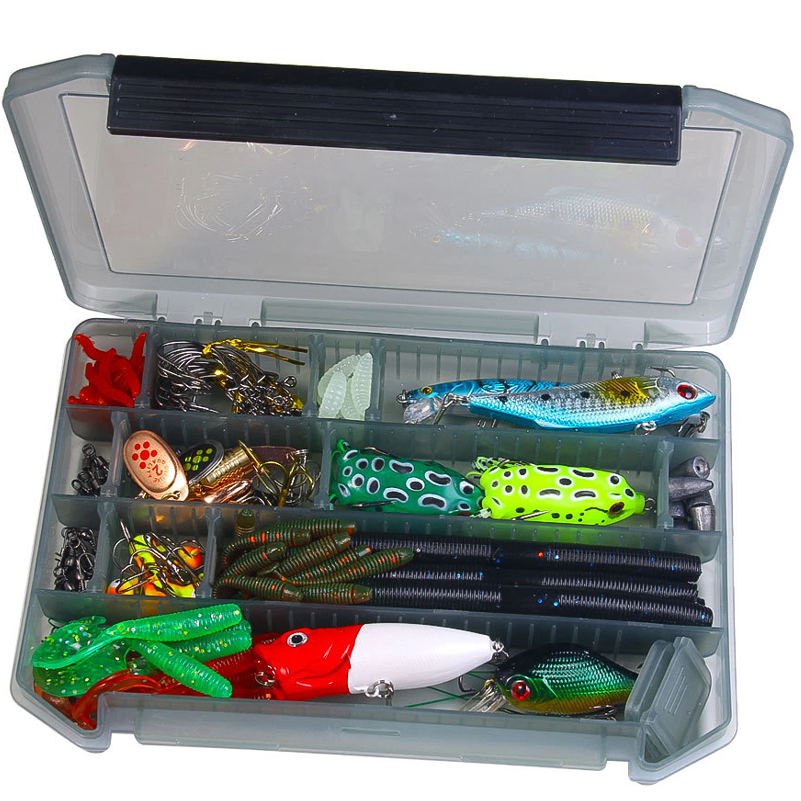 Kit de señuelos FREE FISHER: vinilos, duros y anzuelos giratorios - imagen 5