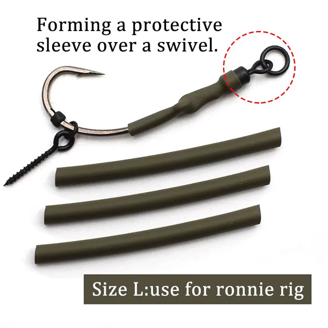 Tubo retráctil Ronnie Rig FishTrip – Silicona mate - imagen 4