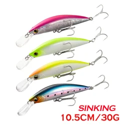 JOHNCOO Minnow Hundimiento - Señuelo de plástico para lubina