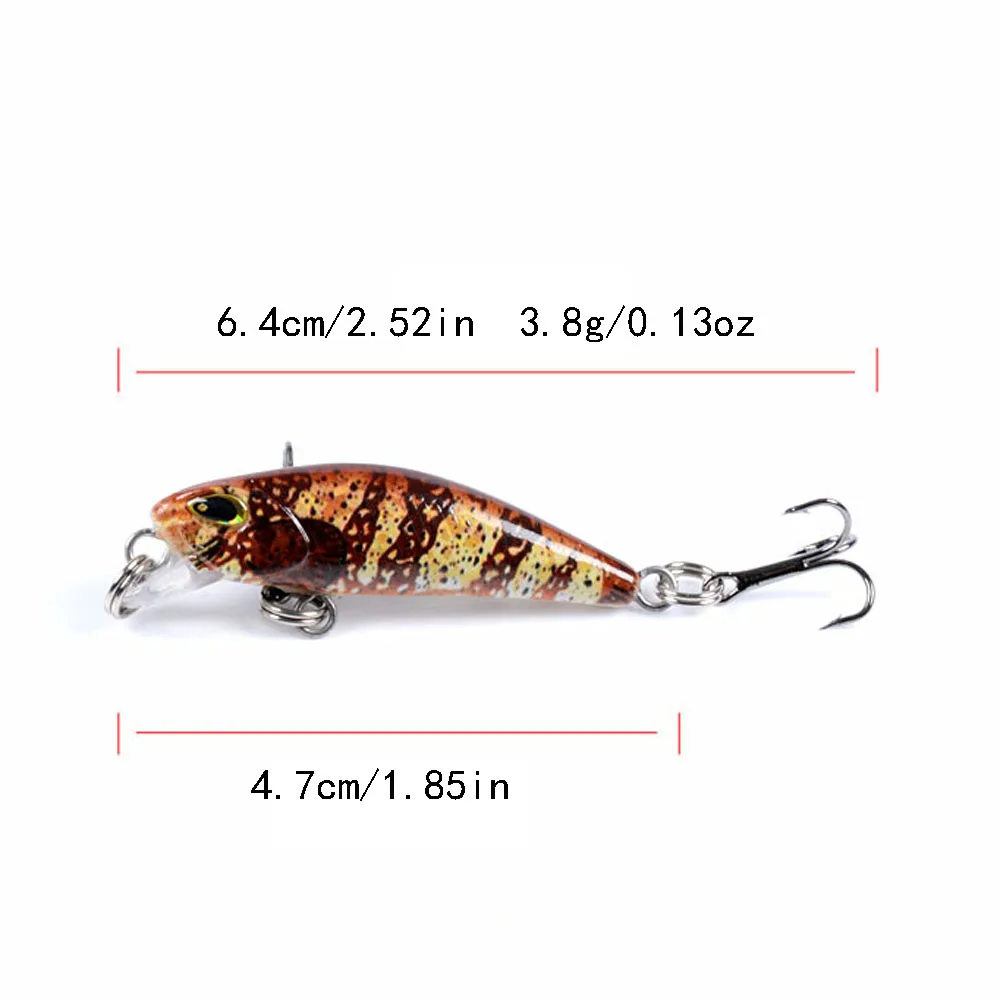 Señuelo Minnow hundible para lubina de plástico duro tipo Crankbait - imagen 2