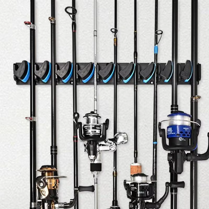 Soporte de pared para cañas de pesca, vertical u horizontal - imagen 3